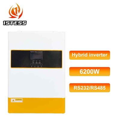 48v Solar Inverter Single Phase 6.2kw Off Grid Hybrid Inverter 6200W 6.2KVA MPPT Pure Sine Wave 48V 6.2kw Hybrid Solar Inverter