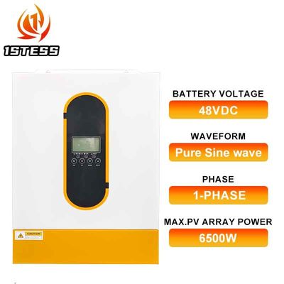 Wholesale Single Phase 6200W Solar Inverter 48V Hybrid Inverter Pure Sine Wave On/Off Grid 6.2kw Hybrid Solar Inverter with Mppt