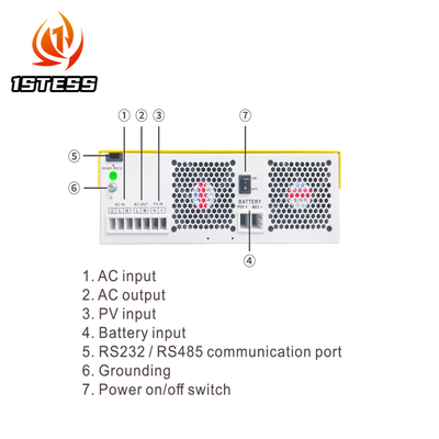 6.2kW Hybrid Solar Inverter 48V Pure Sine Wave with MPPT