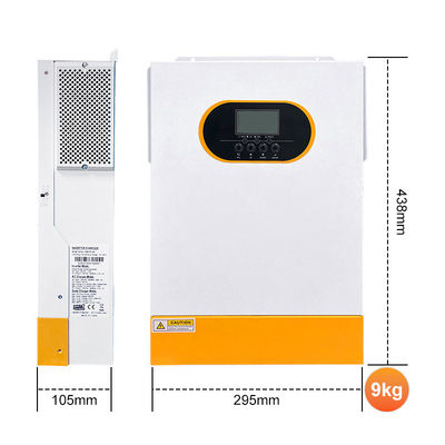 48V 6200W Solar Hybrid Inverter On/Off Grid Single Phase 5.5KW Pure Sine Wave Hybrid Inverter 48V 6.2KW Hybrid Solar Inverter