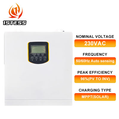 2.5KW 24V Single Phase Hybrid Solar Inverter Pure Sine Wave MPPT With Lithium Support